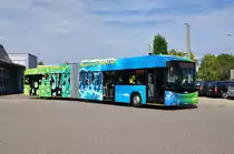 Hybrid Bus von Hess, der zu Testzwecken f�r einige Zeit in Basel war, steht auf dem Hof der Garage Rankstrasse. Die Aufnahme stammt vom 16.09.2011.