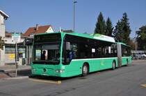 Mercedes Citaro mit der Betriebsnummer 721 auf der Linie 34 in Bottmingen. Die Aufnahme stammt vom 15.09.2011.