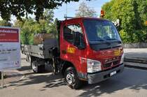 Dienstfahrzeug der BLT an der Station in Bottmingen. Die Aufnahme stammt vom 15.09.2011.