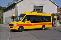 Mercedes Sprinter mit der Betriebsnummer 21 auf der Linie 59 in Bottmingen. Die Aufnahme stammt vom 15.09.2011.