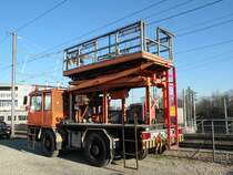 Turmwagen beim Depot Ruchfeld. Die Aufnahme stammt vom 16.01.2012.