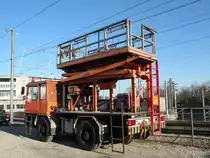 Turmwagen beim Depot Ruchfeld. Die Aufnahme stammt vom 16.01.2012.
