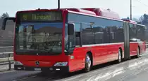 BERNMOBIL CITARO als Buslinie 19 nach Blinzern auf der Kirchenfeldbr�cke