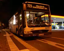 Citaro FR H 4896 der SWEG an der Haltestelle Leimen Kurpfalz-Centrum auf der Linie 723 nach Wiesloch. 14.01.2012