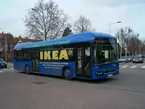 Der Ikea Schuttlebus mit dem Volvo 7700 Hybrid am 25/01/12.