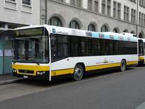 Schaffhausen - Volvo Linienbus Nr 26 SH 38026 bei der Haltestelle vor den Bahnhof von Schaffhausen am 01.01.2008