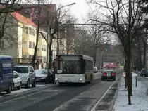 BAR-KB 133 von Reiselust Willi Brust & Sohn am 29.1.2012 in Berlin Karlshorst, Ehrlichstra�e. S3-Ersatzverkehr