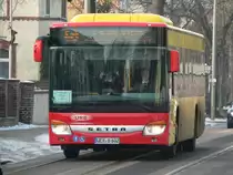 UER-B 602 von URB Uecker-Randow Bus am 29.1.2012 als Ersatzverkehr f�r die S3. Ehrlichstra�e, Berlin