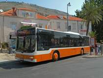 MAN Lion's City mit der Betriebsnummer 151 auf der Linie 4 bei der Altstadt von Dubrovnik. Die Aufnahme stammt vom 16.07.2011.