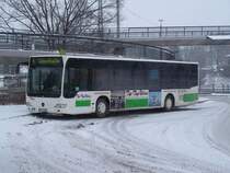 Citaro Facelift Nr 360 im Schnee am Villinger Bahnhof am 02/02/12.