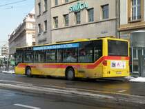 Mercedes Citaro mit der Betriebsnummer 43 auf der Linie 37 am Aeschenplatz. Die Aufnahme stammt vom 03.02.2012.