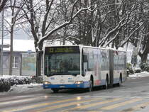VBL Luzern - Mercedes Citaro  Nr.126  LU  15073 unterwegs auf der Linie 23 in Luzern am 01.02.2012