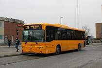 Hier ein linie 123 nach Valby lhom plads hier am Bahnhof Glostrup. 22-12-11