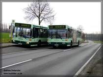 Diese Mercedes Benz O 405 N  wurden am 28.01.2012 in Meindorf am Wasserwerk fotografiert.