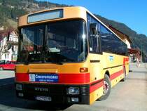 STEYR  Christophorus-Linie  wartet am Bahnhofsplatz von Zell am Ziller auf Fahrg�ste; 080220