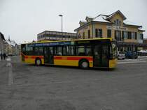 Mercedes Citaro mit der Betriebsnummer 94 auf der Linie 64 am Bahnhof in Dornach. Die Aufnahme stammt vom 13.02.2012.