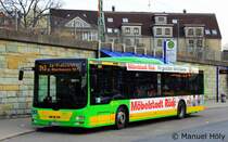 STO 661 mit der Linie 143 nach Oberhausen Frbelplatz.
Aufgenommen am Bahnhof Essen Borbeck, 3.2.2012.
