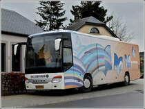 AA 3377) Ein als Bibliotheksbus umgebauter Setra S 415 Ul bedient in regelmssigen abstnden die kleineren Orte in Luxemburg um die Leseraten mit neuem Lesestoff zu versorgen. 14.02.2012 