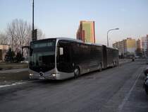 Mercedes-Benz O 530 GL CapaCity (2.prototyp), Linie 96, bus 4921, 12.02.2012 Bratislava Prokofievova strasse