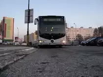 Mercedes-Benz O 530 GL CapaCity (2.prototyp), Linie 96, bus 4921, 12.02.2012 Bratislava Prokofievova strasse