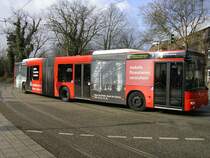 MAN Gelenkbus ,Einfahrt in Wanne Eickel Hbf/Bbf.(25.02.2008)