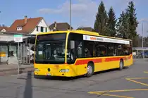 Mercedes Citaro mit der Betriebsnummer 77 auf der Linie 60 in Bottmingen. Die Aufnahme stammt vom 20.02.2012. 