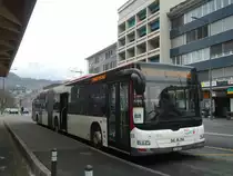 Lathion, Sion (Bus S�dunois) - Nr. 61/VS 26'738 - MAN am 19. Februar 2012 beim Bahnhof Sion