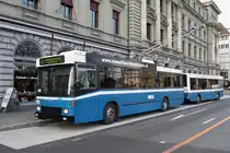Trolley-Bus in Luzern am Schweizerhofquai, 17.3.2010