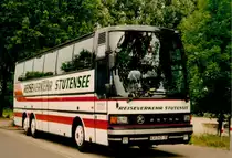 Aus dem Archiv: Setra S 215 HDH  Reiseverkehr Stutensee , April 1998 Karlsruhe