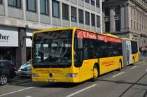 Mercedes Citaro mit der Betriebsnummer 87 der AAGL auf der Linie 80 am Aeschenplatz. Die Aufnahme stammt vom 22.02.2012.

