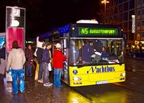 Nachtbusverkehr in M�nster Linie N5. 
