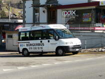 Fiat 2.8 JDT  LU 90092 Brgerbus in Huttwil vor dem Bahnhof am Warten am 02.03.2012