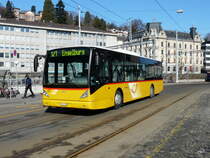 Postauto - VanHool New A 360  SG 289531 unterwegs in der Stadt St.Gallen am 01.03.2012