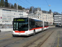 VBSG - MAN Lion`s City  Nr.280  SG  198280 unterwegs in St.Gallen am 01.03.2012