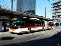 VBSG - MAN Lion`s City  Nr.289  SG  198289 bei den Bushaltestellen vor dem Bahnhof St.Gallen  am 01.03.2012