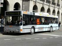 AAR - MAN Bus Nr.145 AG 26045 bei der Haltestelle vor der Hauptpost in Aarau am 24.02.2008