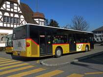 Mercedes Citaro der Post auf der Linie 88 am Bahnhof Rheinfelden. Die Aufnahme stammt vom 21.02.2012.