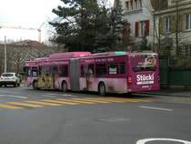 Mercedes Citaro mit der Betriebsnummer 720 auf der Linie 36 an der Haltestelle Kannenfeldplatz. Die Aufnahme stammt vom 16.02.2012.