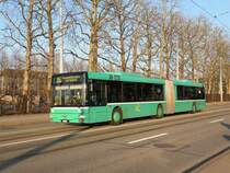 MAN Bus mit der Betriebsnummer 765 auf der Linie 36 fhrt zur Haltestelle Zoo Dorenbach. Die Aufnahme stammt vom 28.02.2012.