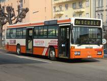 Autolinea Mendrisiense - Mercedes Bus TI 69501 eingeteilt als Schulbus in Chiasso am 23.02.2008