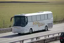 Bova Futura de la maison Pfister Reisen photographi� sur l'autoroute Berne - Zurich � la hauteur de Oensingen le 10.03.2012