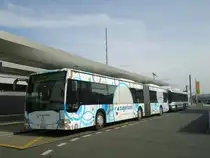 ZVB Zug - Nr. 19/ZG 3369 - Mercedes Citaro am 6. M�rz 2012 beim Bahnhof Rotkreuz (mit Vollwerbung f�r  zugerland )
