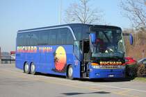 Setra 416 HDH de la maison Buchard Voyages photographi� le 15.03.2012 sur l'aire de repose du Grauholz pr�s de Berne sur l'autoroute Berne - Zurich