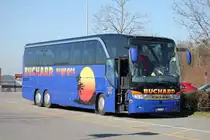 Setra 416 HDH de la maison Buchard Voyages photographi� le 15.03.2012 sur l'aire de repose du Grauholz pr�s de Berne sur l'autoroute Berne - Zurich