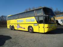 Neoplan de la maison Durmon Reisen photographi� le 15.03.2012 � Avenches devant les garages de l'entreprises Helvecie. 
- Ce v�hicule a d�j� �t� photographi� le 10.03.2012 sur l'autouroute Zurich - Berne !