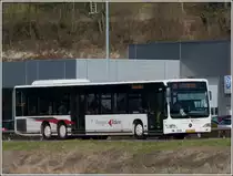 (VE 2024) M-B Citaro bedient am 15.03.2012 die Strecke Mersch Luxemburg.