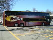 Van Hool Astromega de la maison Solbus � Pratteln photographi� le 15.03.2012 � proximit� de la gare de Berne