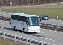 Bova Futura de la maison HAAS photographi� le 10.03.2012 sur l'autoroute Zurich - Berne � la hauteur de Oensingen