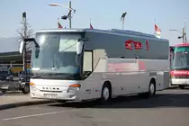 Setra 415 GT HD de la maison WEIK (Allemagne) photographi� le 16.03.2012 sur l'aire de repos de Bavois entre Yverdon et Lausanne