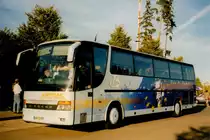 Aus dem Archiv: Setra S 315 HD  Albfreund , ehem. Vorf�hrwagen mit Komponistenlackierung der IAA 1994, September 1997 Rastst�tte BAB 6